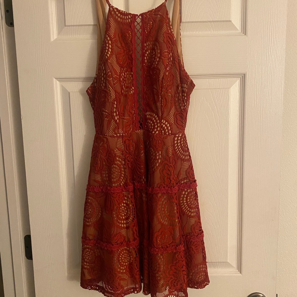 Burgundy, Size3,comes right above knees, fromMacys